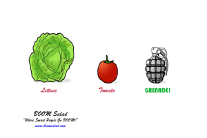 BOOM Salad: "Where Smart People Go BOOM!"