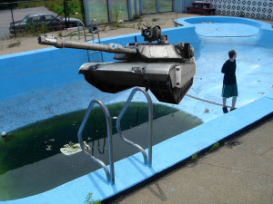 Tank in the Swimming Pool.